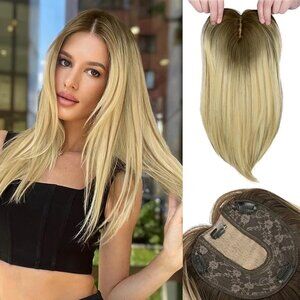 NWT - MEDO Hair Toppers for Women with Thinning Hair 18 Inch Long Straight